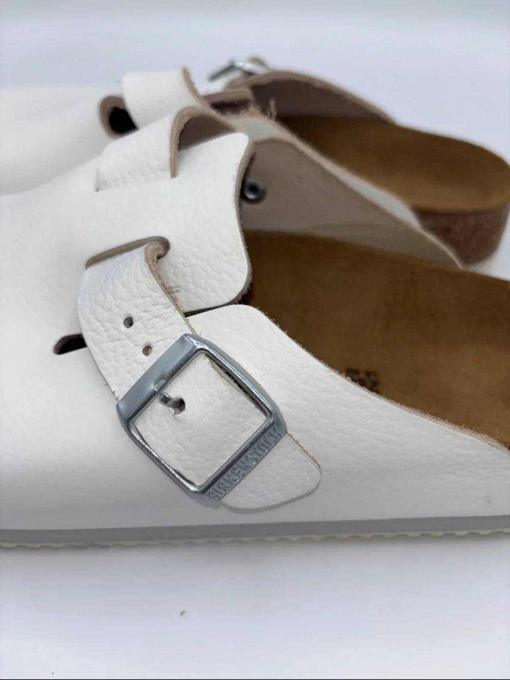 Birkenstock White Boston Clogs - Picture 14 of 14